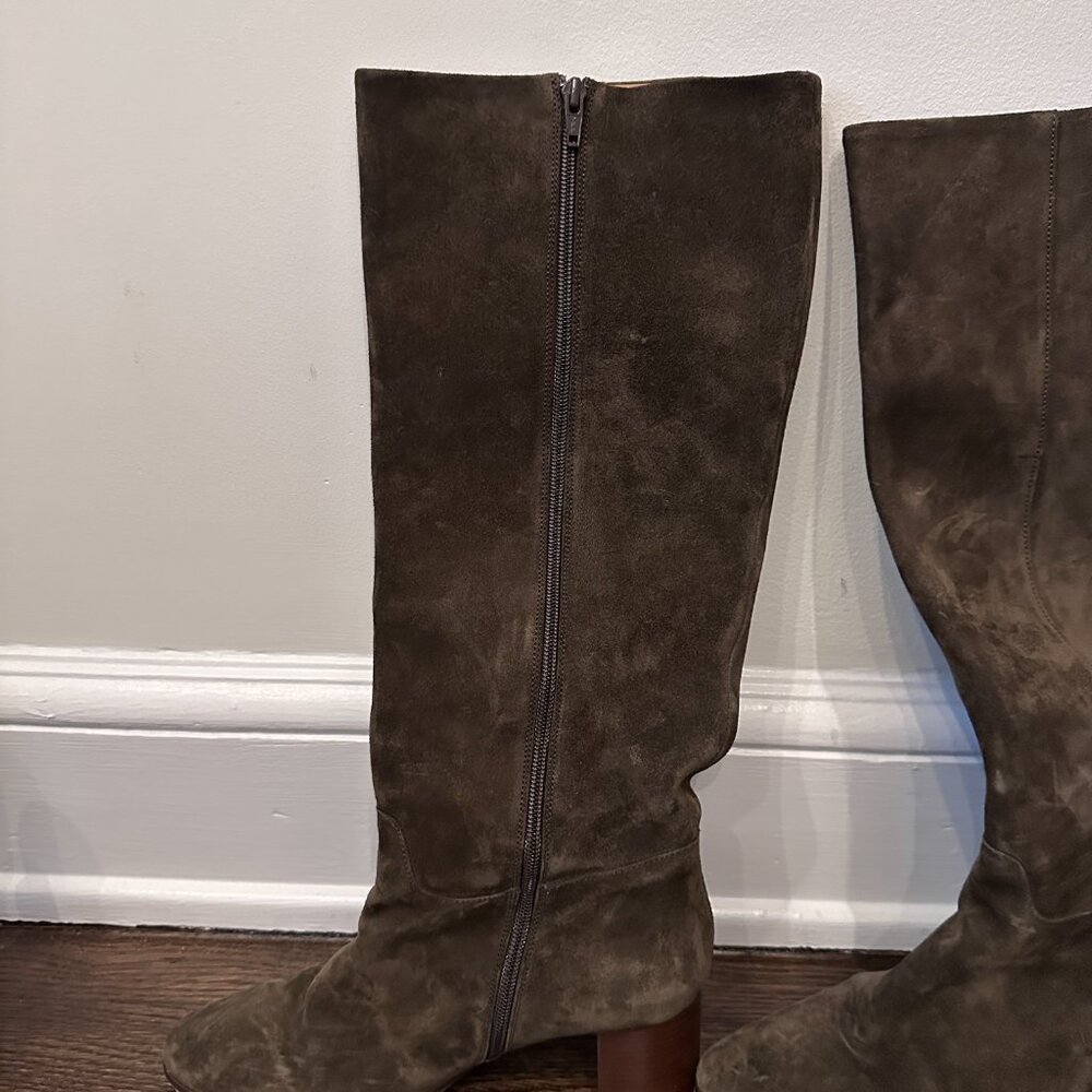 Sézane Adèle boots in Khaki (dark olive), size 39 ~ pre-owned EUC! - Picture 5 of 9